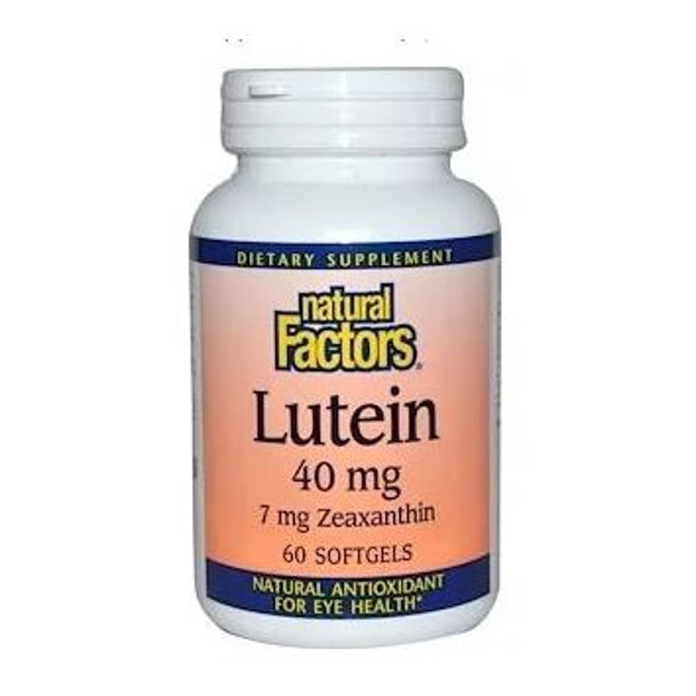 Natural Factors Lutein 40mg 60 Softgels