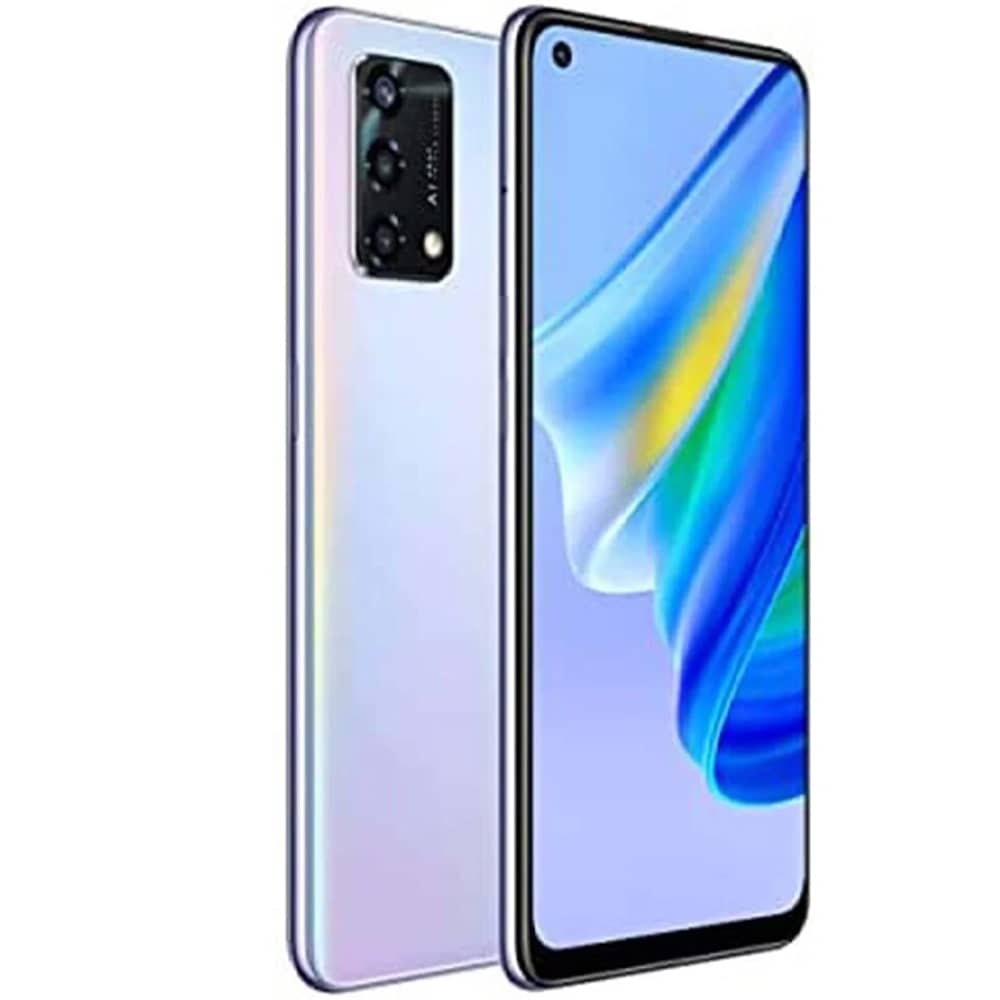 اوبو A95 128 جيجابايت لون قوس قزح فضي متوهج 4G الهاتف الذكي
