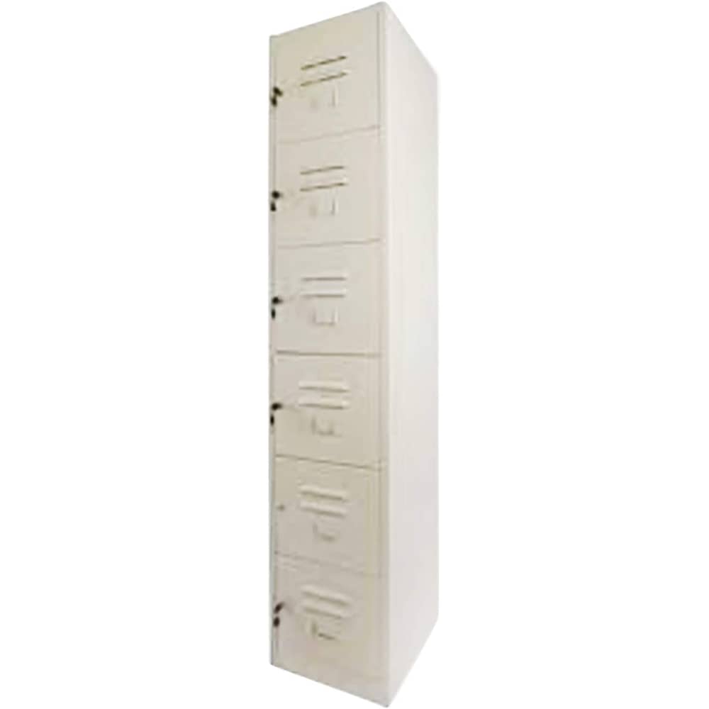 Mahmayi Godrej OEM 6 Door Compartment Storage Steel Locker Filing Cabinet - Beige