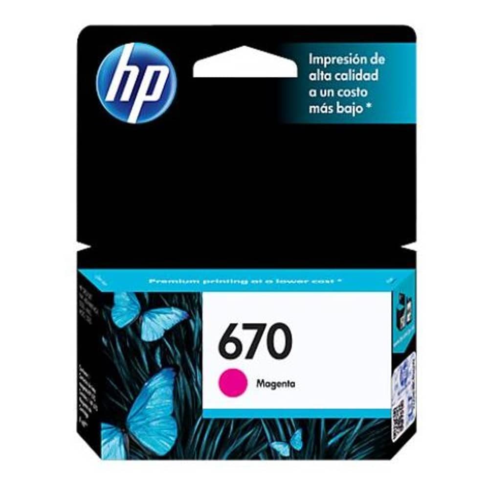 HP 670 Ink Cartridge Magenta CZ115AL