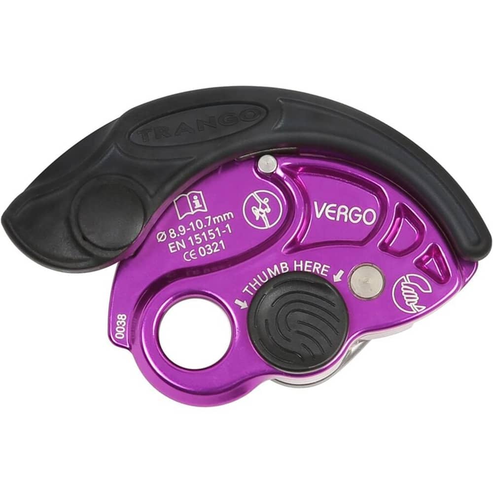 Trango Vergo, Belay Device for Outdoor & Sports Climbing, Purple
