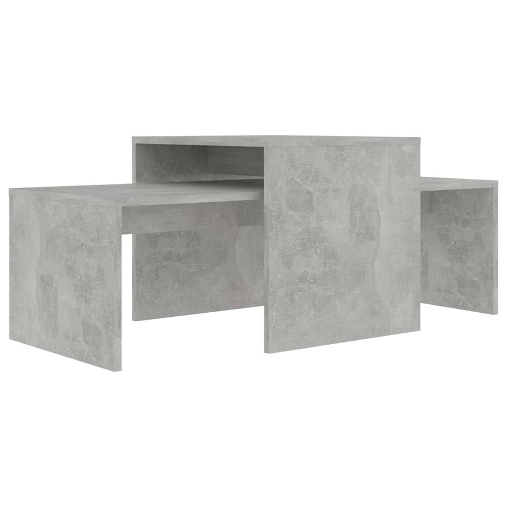 Vidaxl Coffee Table Set Concrete Grey 100x48x40 Cm Engineered Wood Vidaxl Coffee Table Set Concrete Grey 100x48x40 Cm Engineered Wood