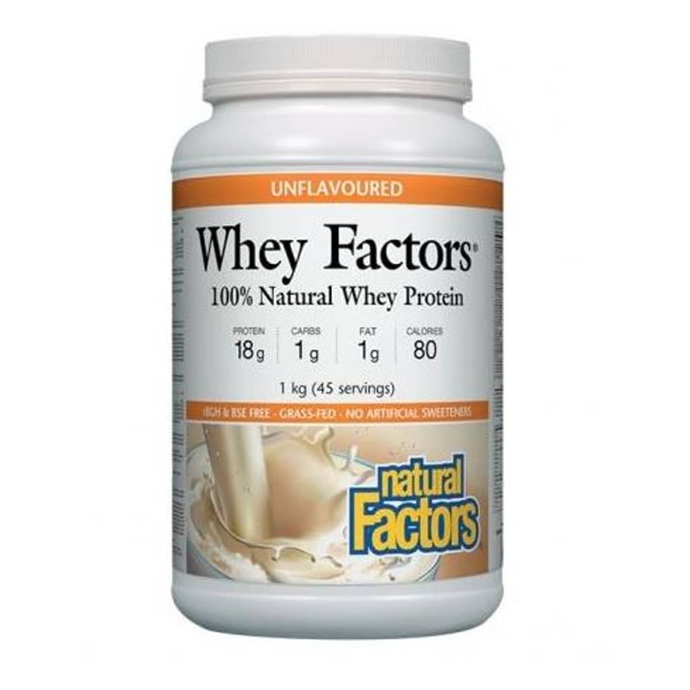 Natural Factors Whey Factors Protein Unflavoured 1KG