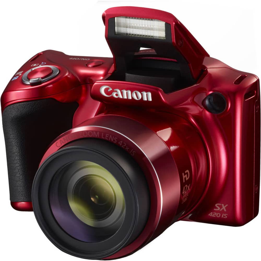 Canon PowerShot SX420 IS Digital Camera Red