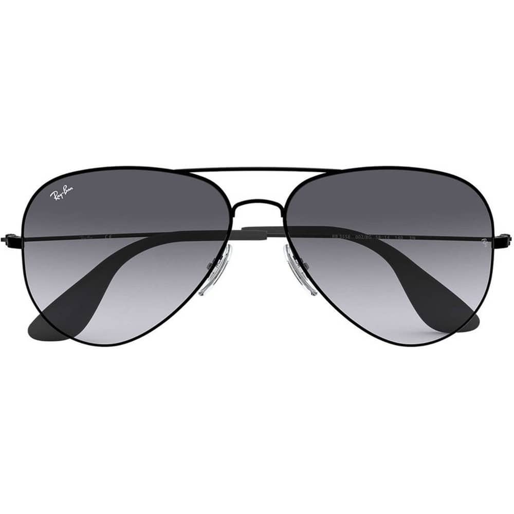 Rayban Pilot Black Sunglasses For Unisex RB3558 002/8G