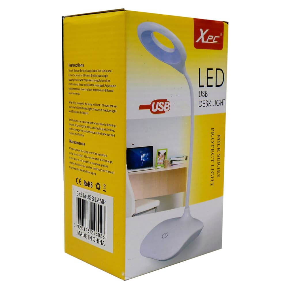 Led Usb Desk Light Lamp 6521 White Color
