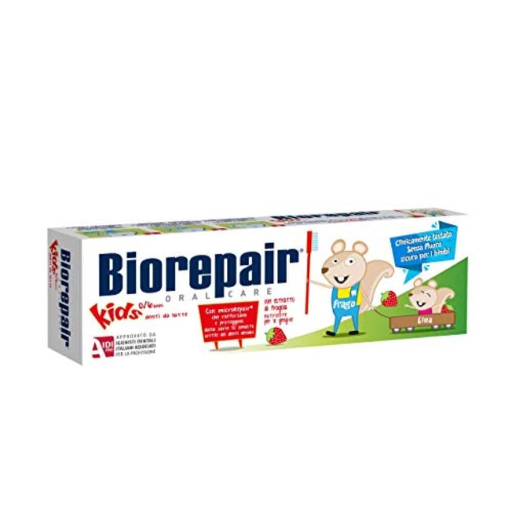 BIOREPAIR Oral Care Kids 0-6 (2 x 50ml) Wild Strawberry. BIOREPAIR Oral Care Kids 0-6 (2 x 50ml) Wild Strawberry.