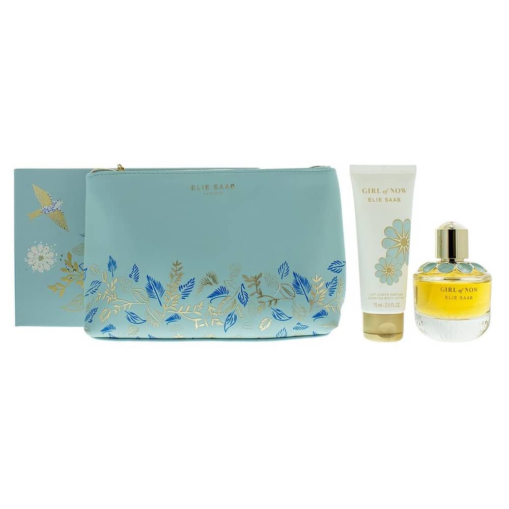 Elie Saab Girl Of Now 50ml+75ml Body Lotion+ Pouch Giftset Women