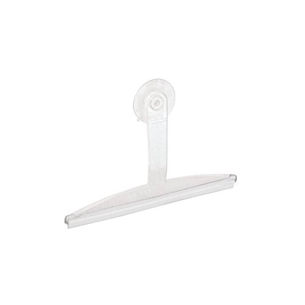 Idesign Plastic Plastic Suction Squeegee With Storage Hook Shower, Window, And Mirror Accessory For Master, Guest, Kids' Bathroom Cleaning, 12