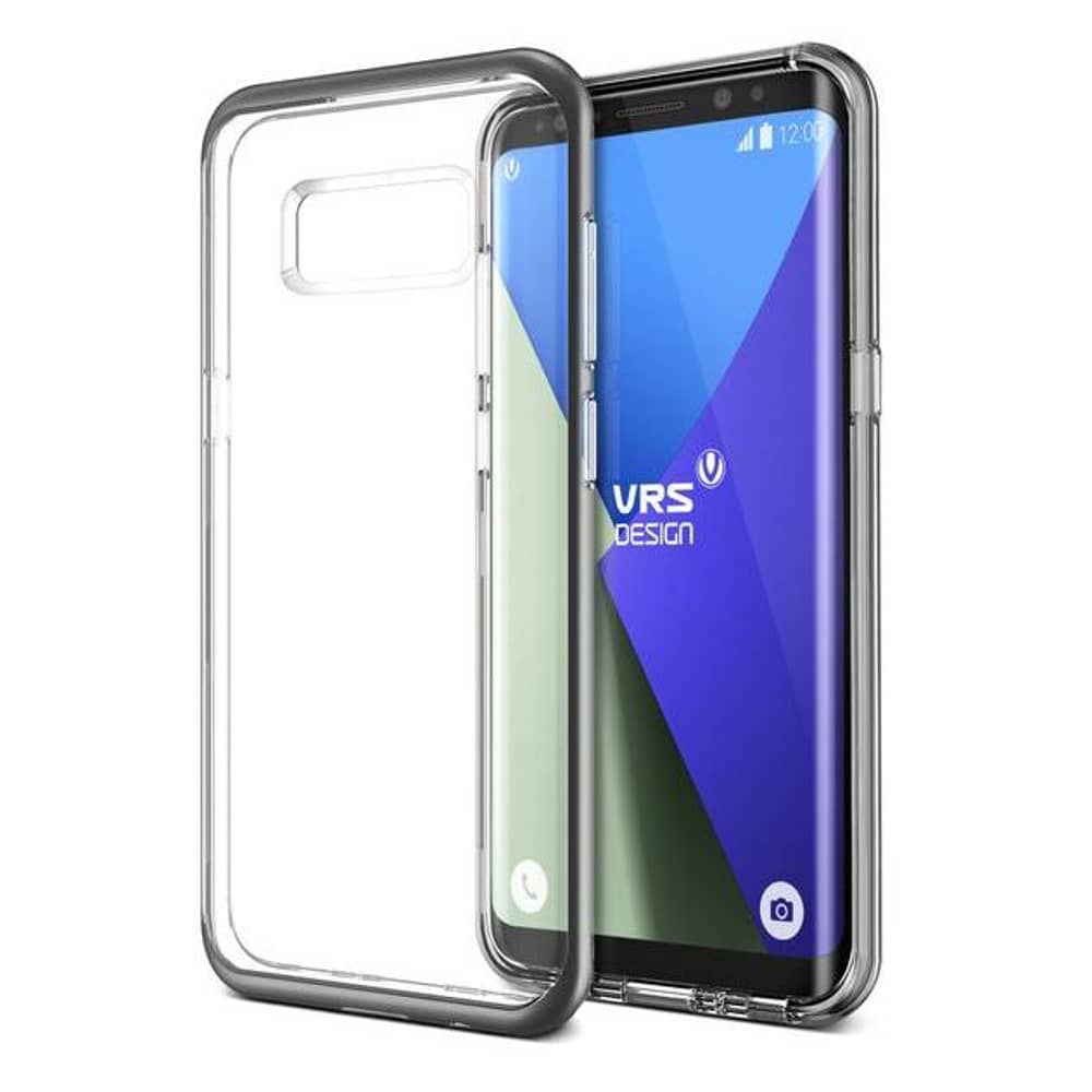 VRS Design Crystal Bumper Series Case Dark Silver For Galaxy S8 Plus VRSG8PCRBDS
