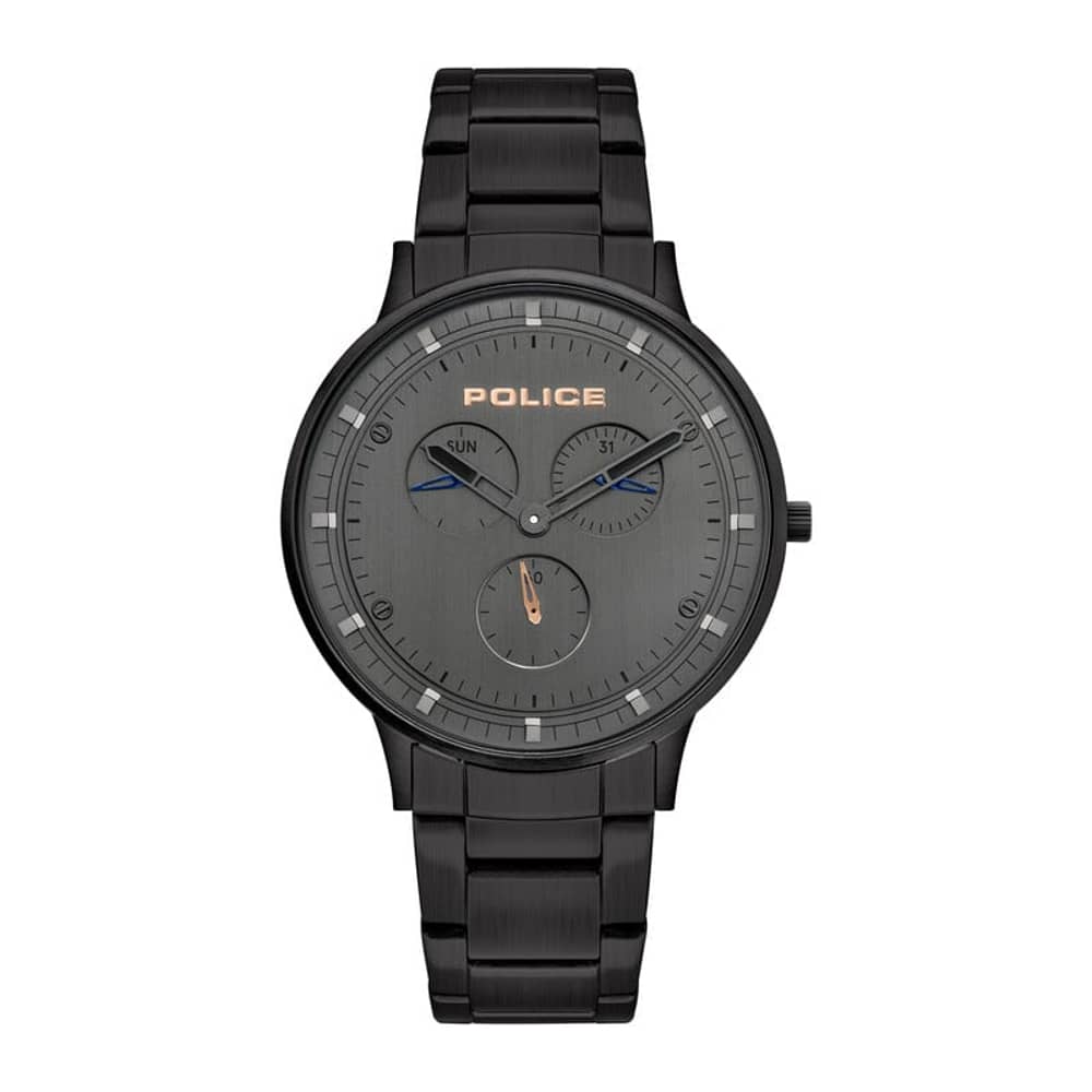 Police Berkeley Analogue Black Case, Black Dial And Black Watch For Men - Pl 15968jsb-39m Police Berkeley Analogue Black Case, Black Dial And Black Watch For Men - Pl 15968jsb-39m
