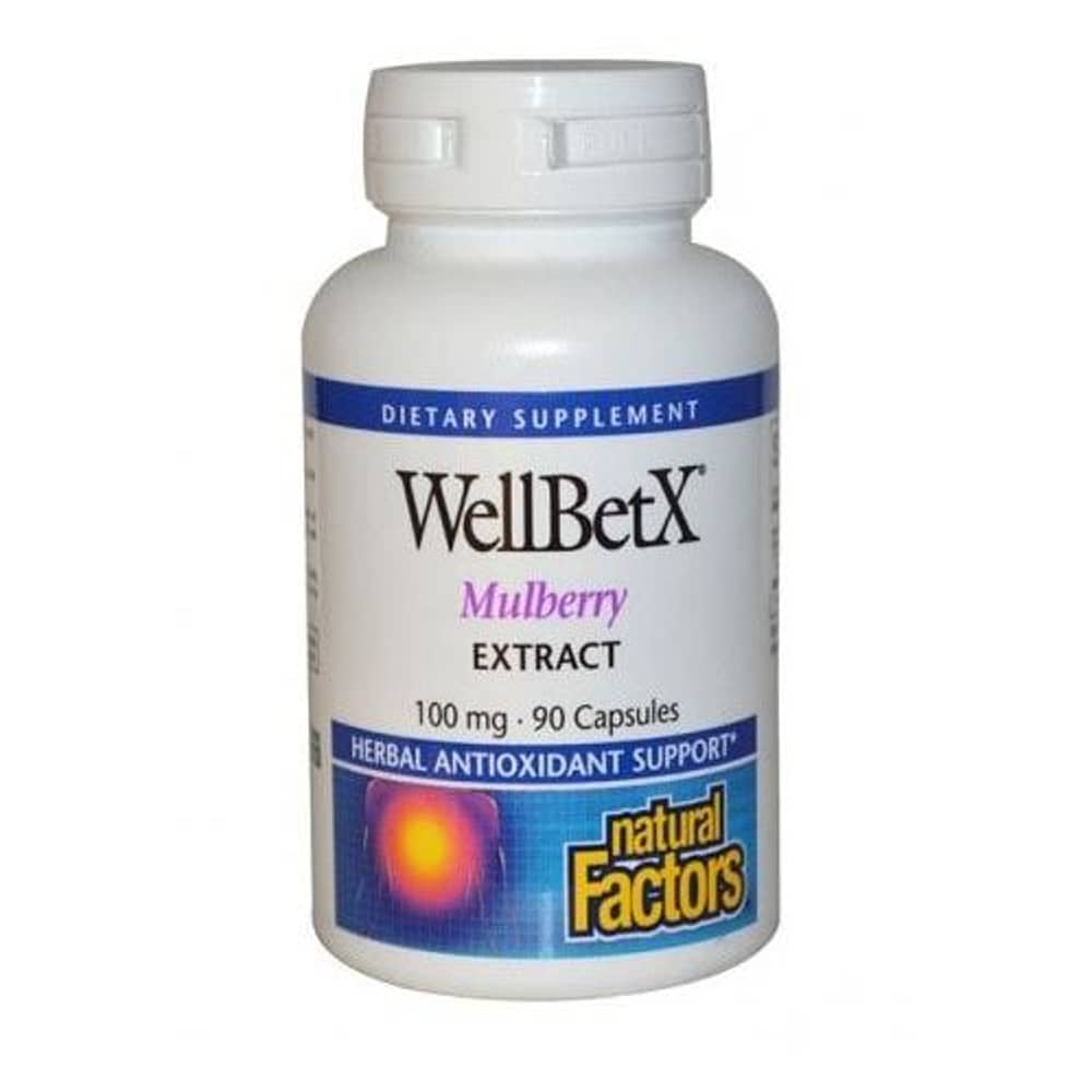Natural Factors Wellbetx Mulberry Extract 100mg 90Caps