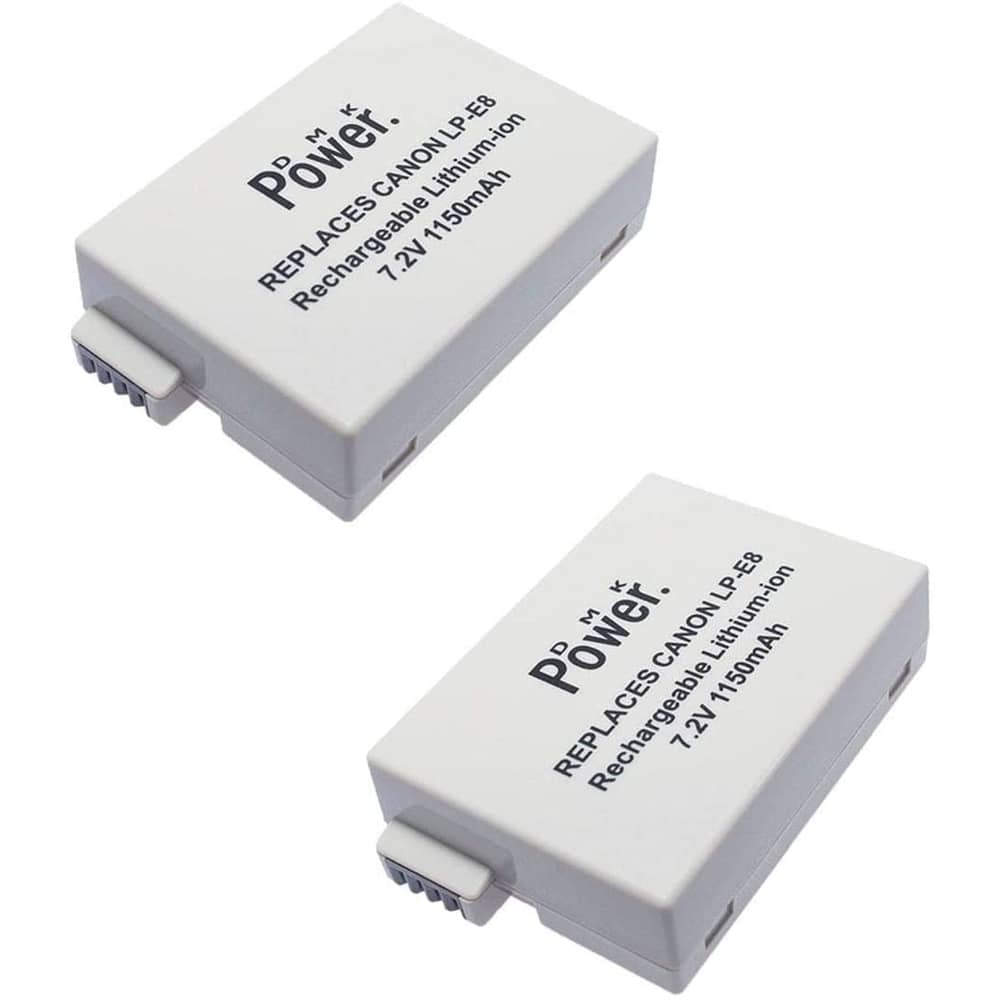 Dmk Power Lp-e8(1150mah) 2pack Battery Compatible With Canon Eos Rebel T2i, T3i, T4i, T5i, Eos 550d, Eos 600d, Eos 650d, Eos 700d Dslr Digital Camera Dmk Power Lp-e8(1150mah) 2pack Battery Compatible With Canon Eos Rebel T2i, T3i, T4i, T5i, Eos 550d, Eos 600d, Eos 650d, Eos 700d Dslr Digital Camera