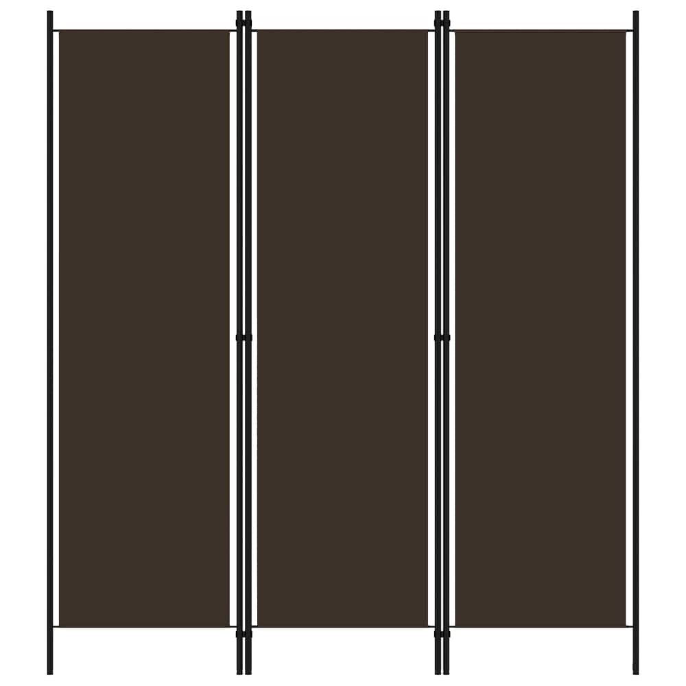 Vidaxl 3-panel Room Divider Brown 150x180 Cm Vidaxl 3-panel Room Divider Brown 150x180 Cm