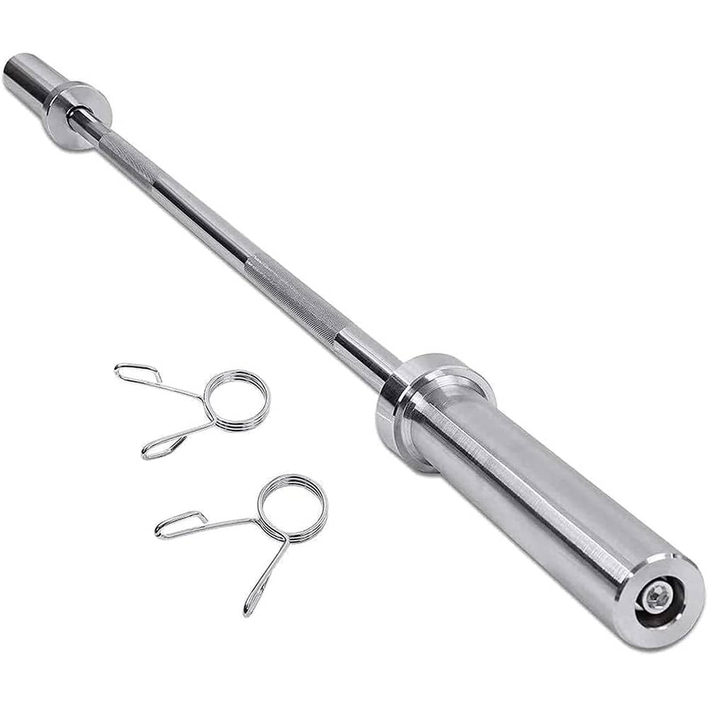 ULTIMAX Olympic Barbell Bar Set, 72 inches Weight Bar with Two Spring Collars Fits 2 Weight Plates for Powerlifting, Weightlifting and 300LB Weight Capacity ULTIMAX Olympic Barbell Bar Set, 72 inches Weight Bar with Two Spring Collars Fits 2 Weight Plates for Powerlifting, Weightlifting and 300LB Weight Capacity