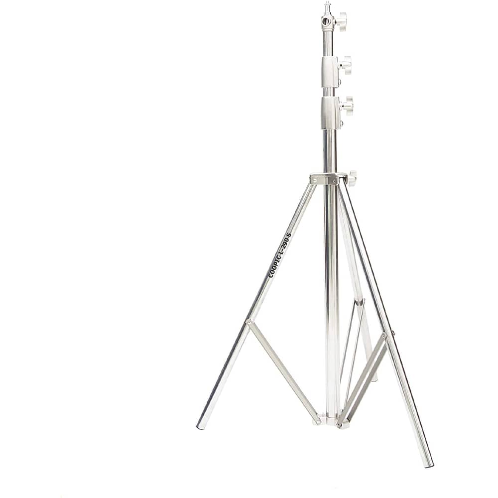Coopic L-290s Stainless Steel Heavy Duty Light Stand 2.9m/290cm Portable Multi-functional Photo Video Studio Lighting Photography Stands Tripod