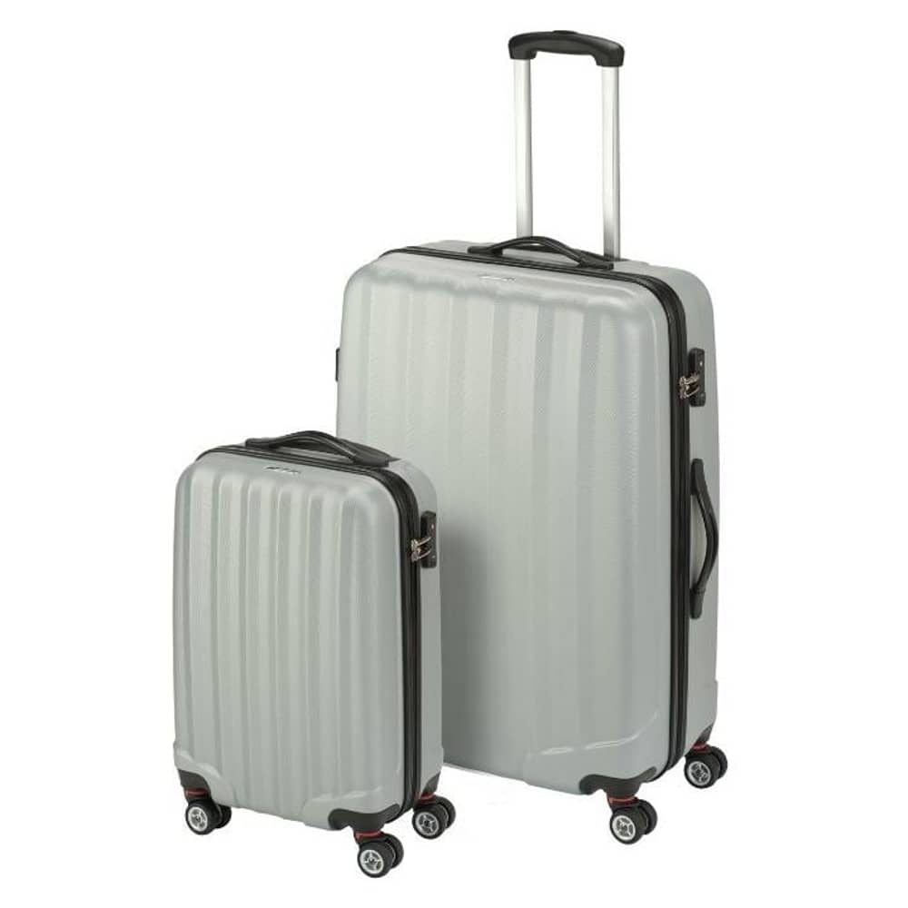 Princess Travellers ARIZONA Trolley Luggage Bag Silver Set of 2