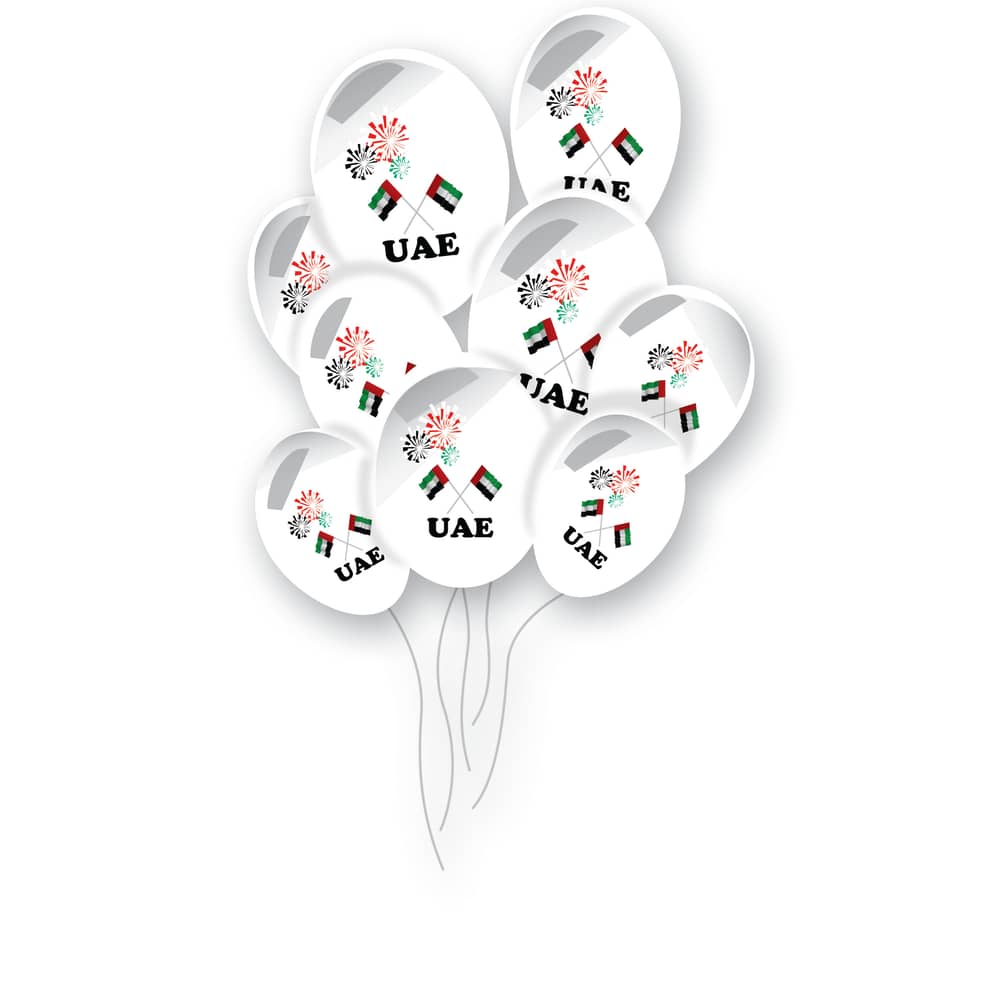 Uae Balloons 15pcs Per Pk
