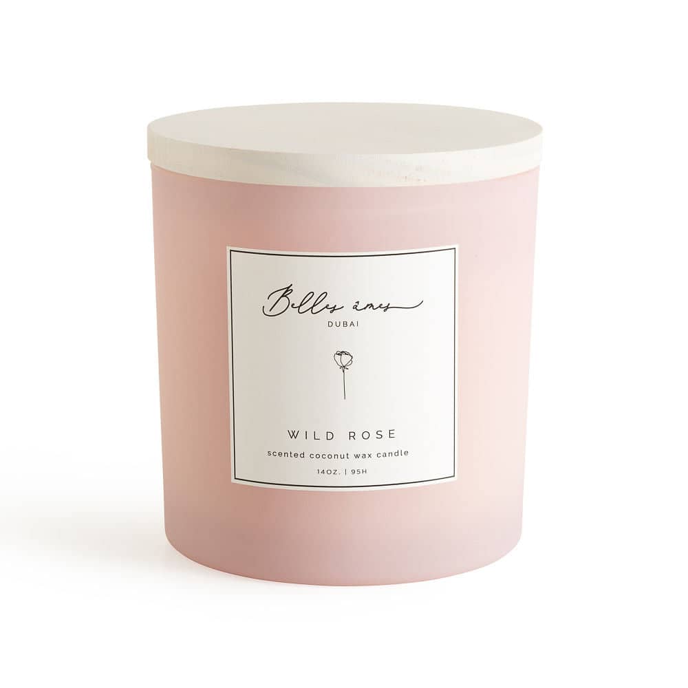 Belles Ames Jar Candle -wild Rose