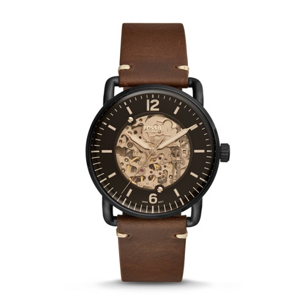 Fossil ME3158 Commuter Automatic Brown Leather Watch