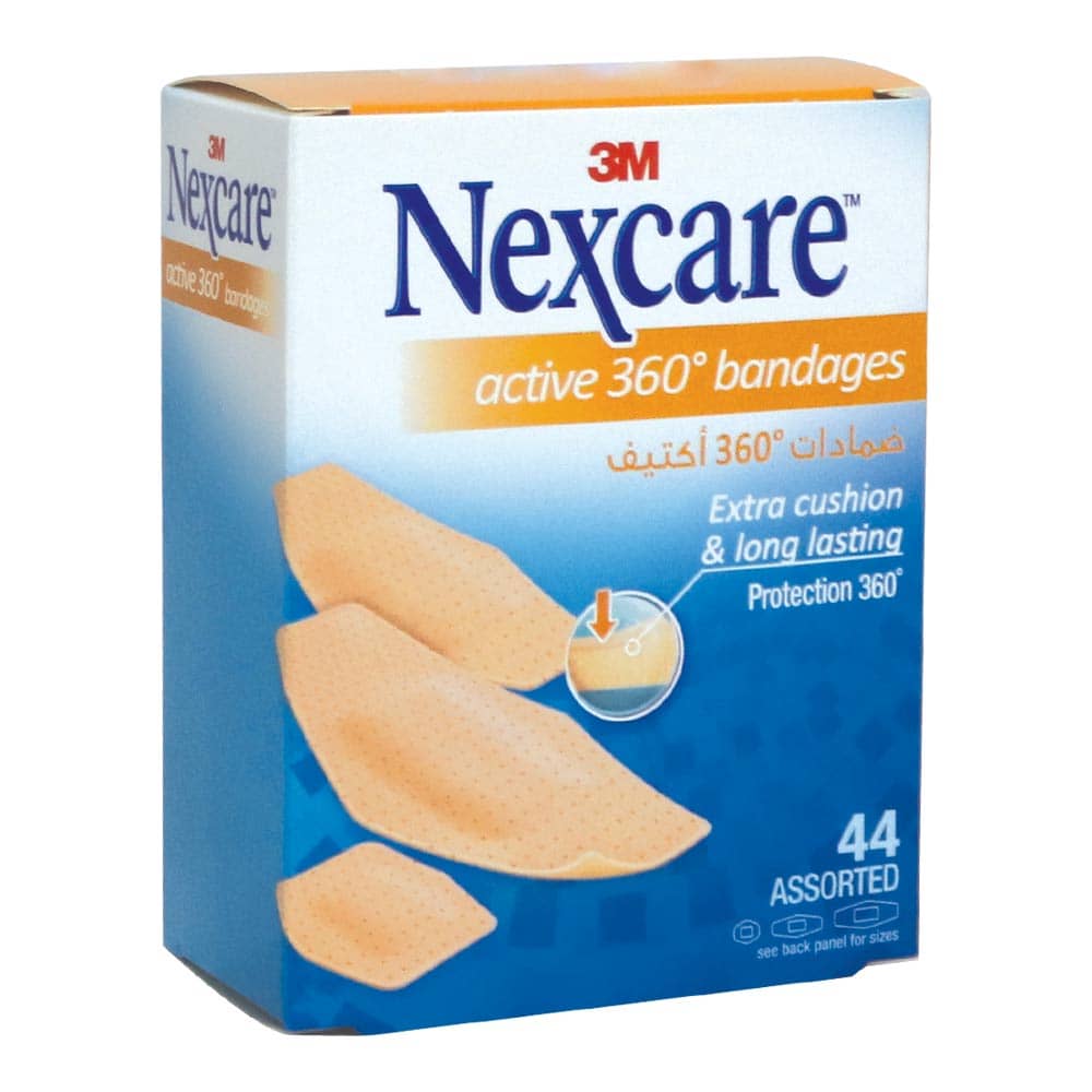 3M Nexcare Active Assorted Bandages 44's