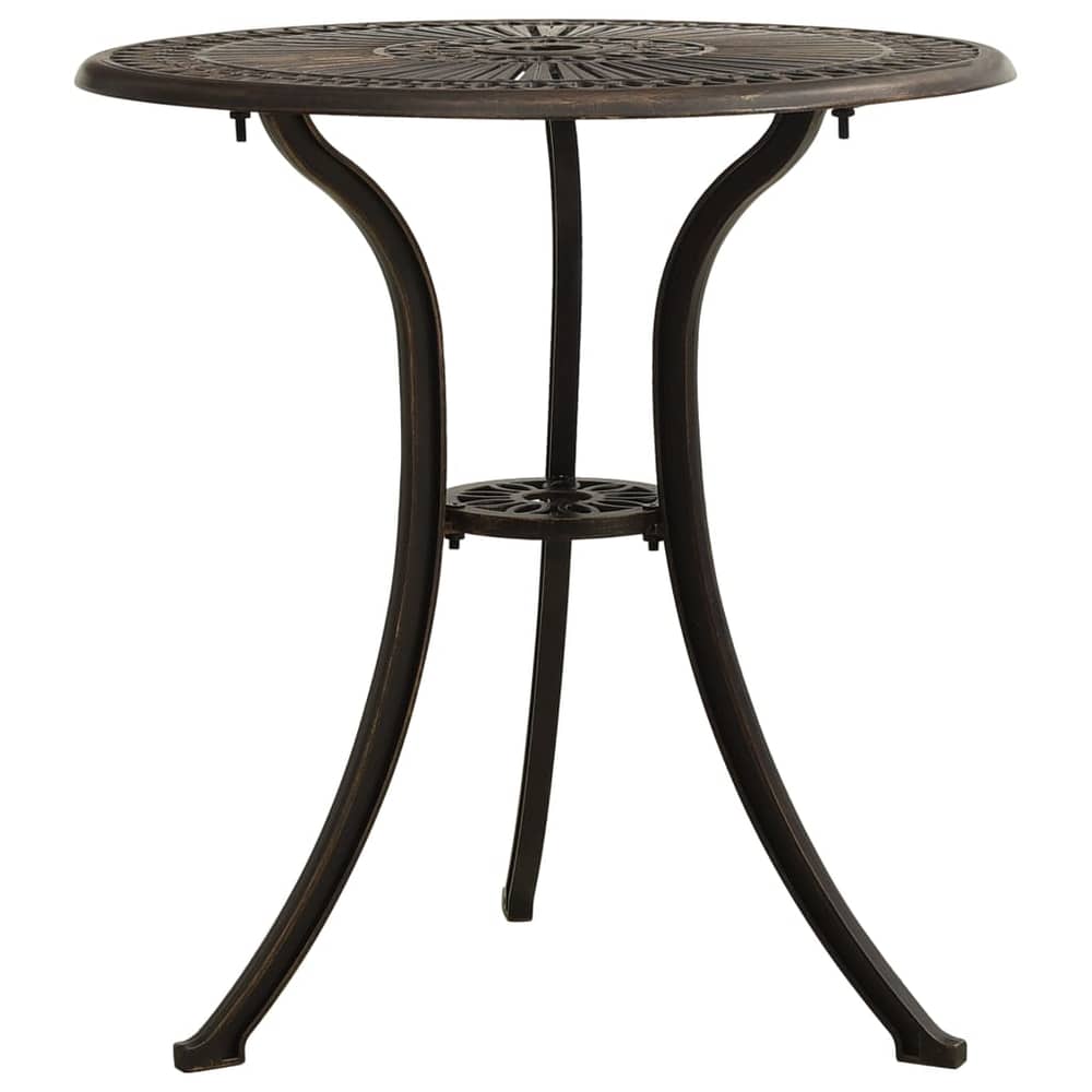 vidaXL Garden Table Bronze 62x62x65 cm Cast Aluminium vidaXL Garden Table Bronze 62x62x65 cm Cast Aluminium