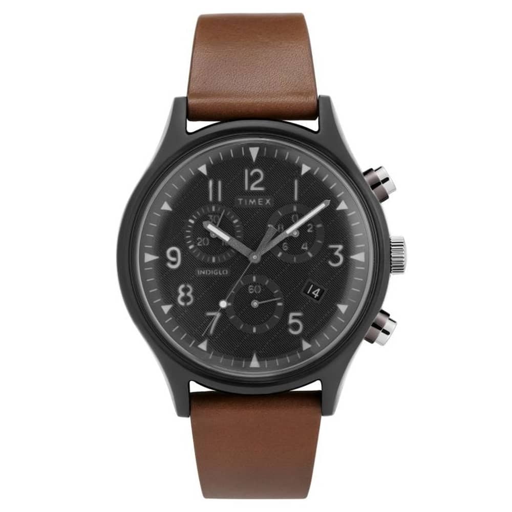 Timex TW2T29600 MK1 Supernova Quartz Brown Leather Watch Men