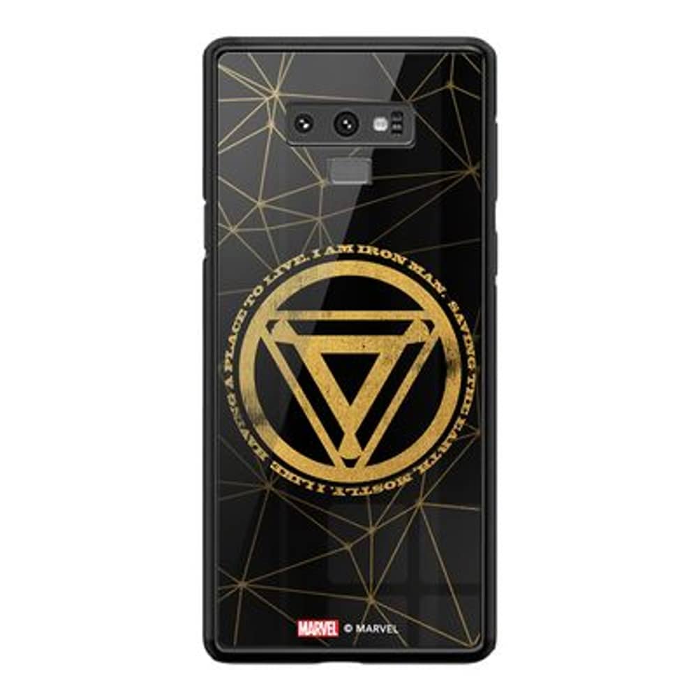 غطاء سامسونج Note 9 من مجموعة مارفيل Ironman Icon Gold