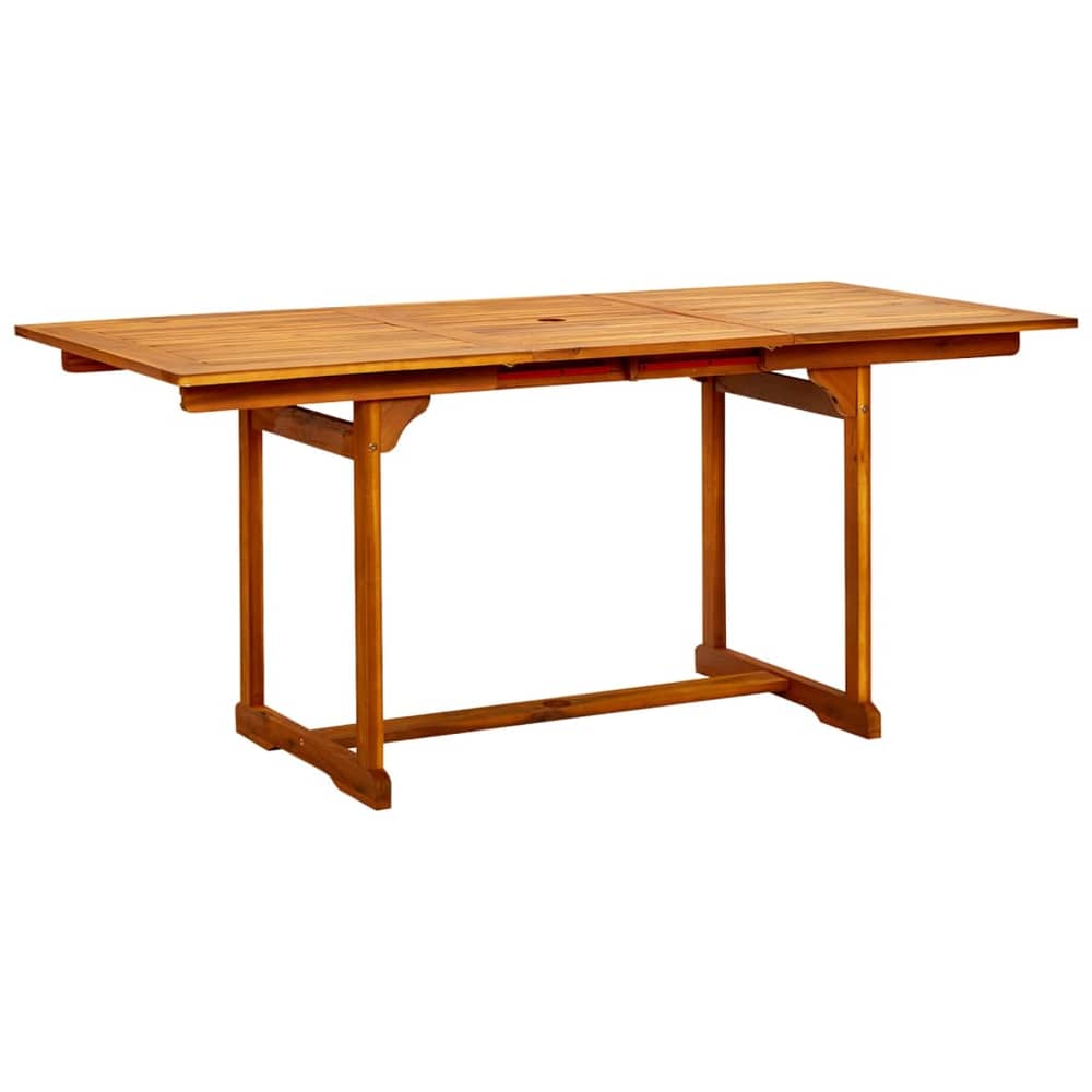Vidaxl Garden Dining Table (120-170)x80x75 Cm Solid Acacia Wood Vidaxl Garden Dining Table (120-170)x80x75 Cm Solid Acacia Wood