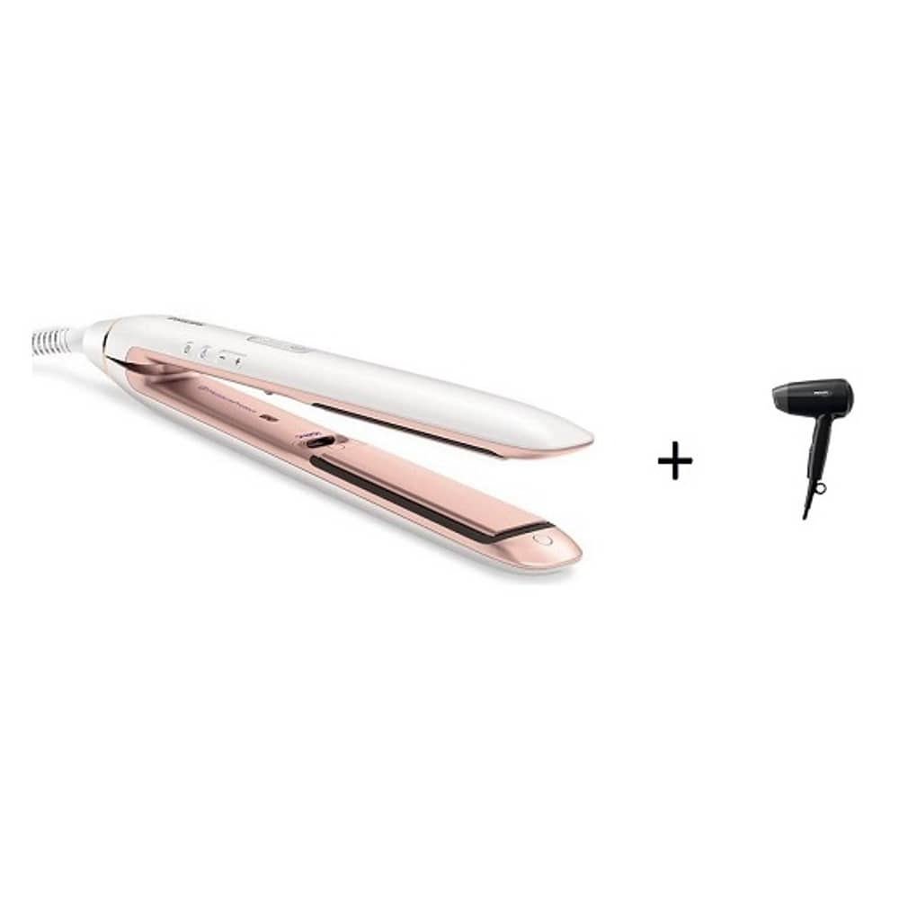Philips HP837203 Moist Pro Hair Straightener+Philips BHC01013 Hair Dryer