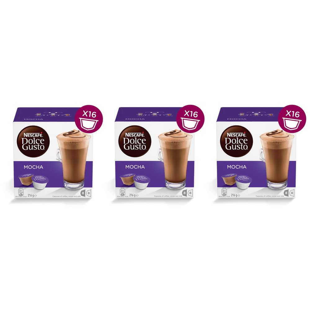 Nescafe 12168557 Mocha Coffee Capsules (16 Capsules 8 Cups) x 3