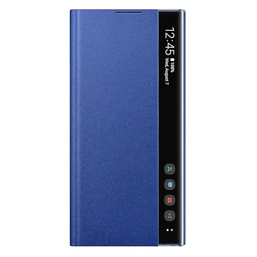 Samsung Clear View Cover For Note 10 Plus - Blue Samsung Clear View Cover For Note 10 Plus - Blue