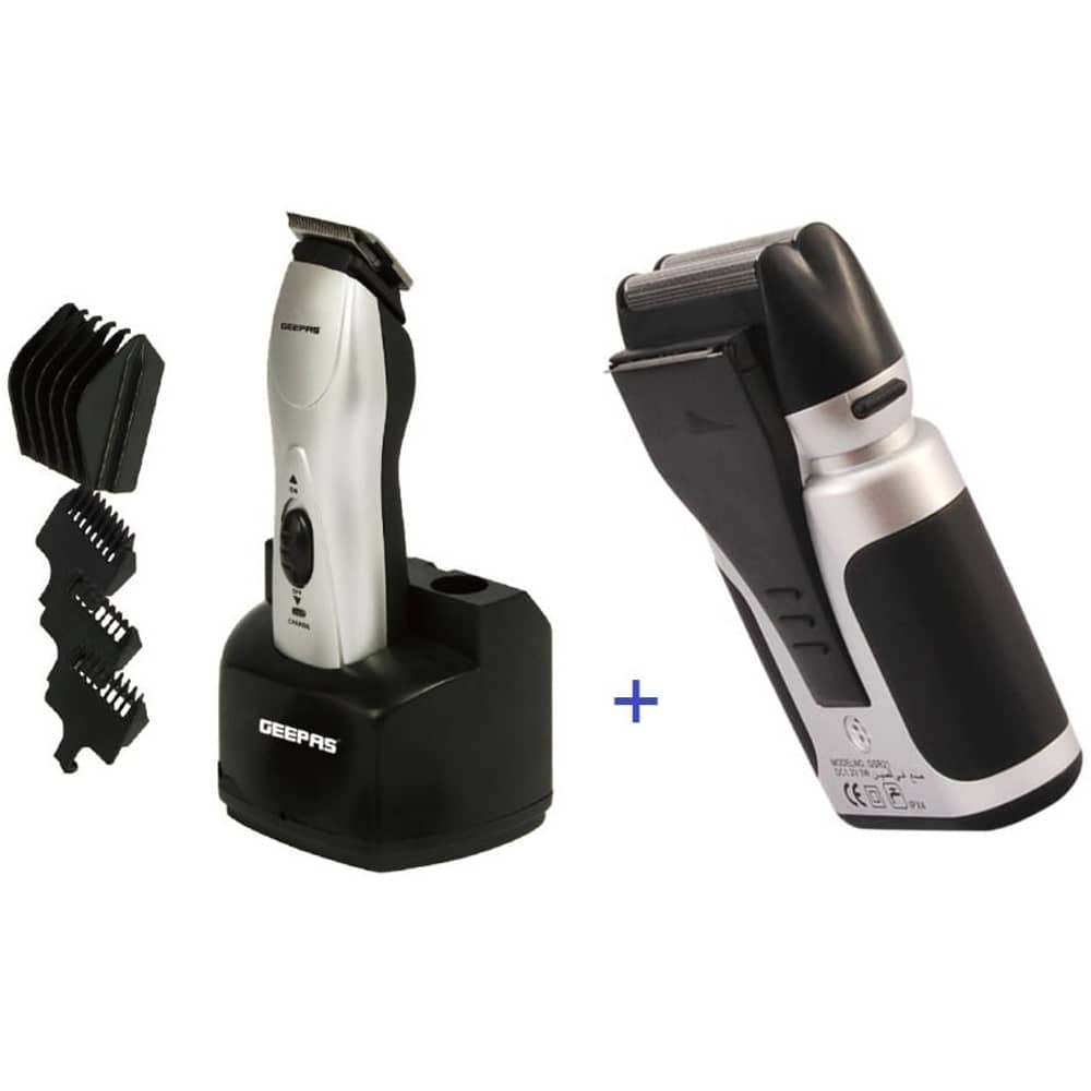 ماكينة قص الشعر جيباس + ماكينة حلاقة ماكينة قص الشعر جيباس + ماكينة حلاقة