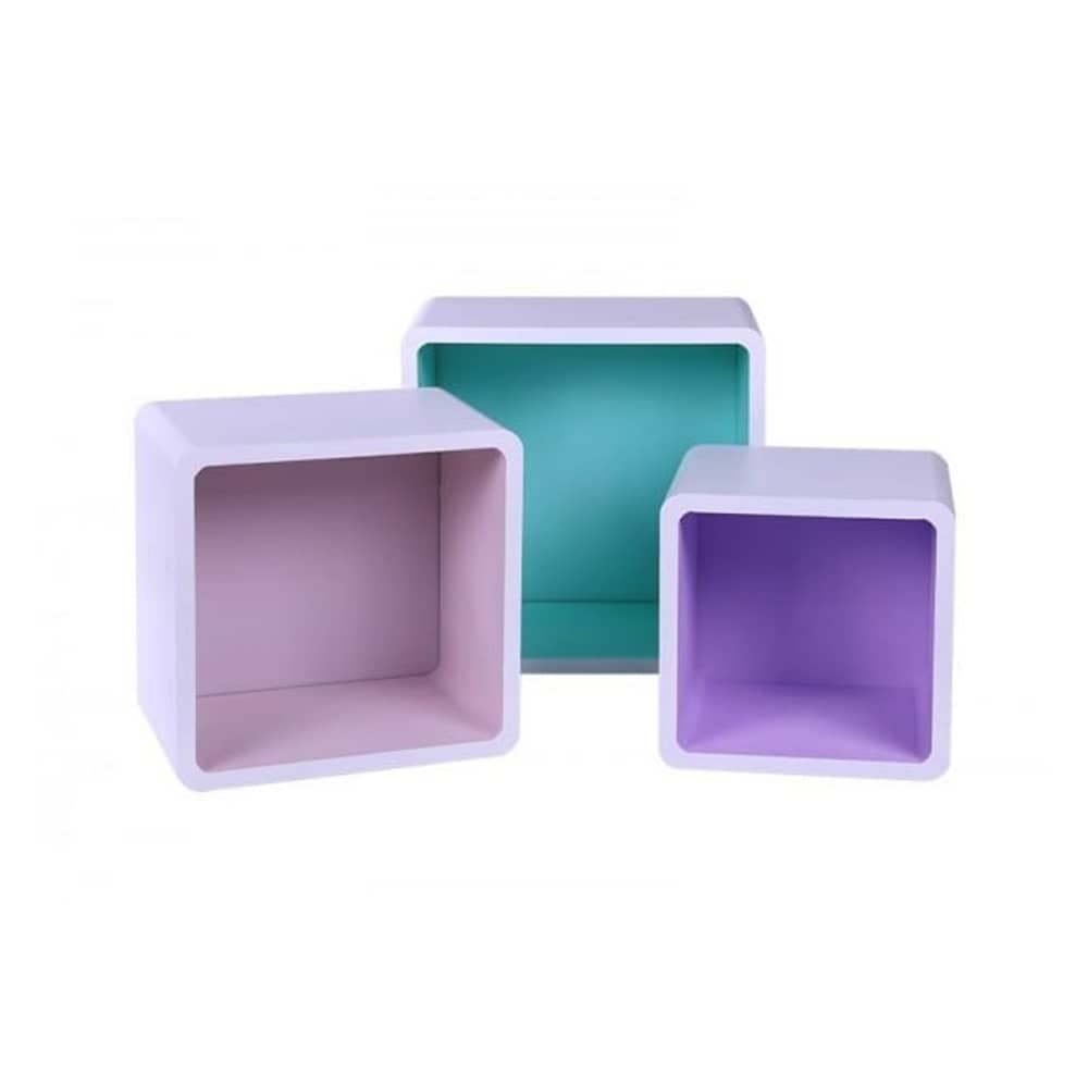 Pan Emirates Cosmos Cube Shelf S/3 White Pan Emirates Cosmos Cube Shelf S/3 White