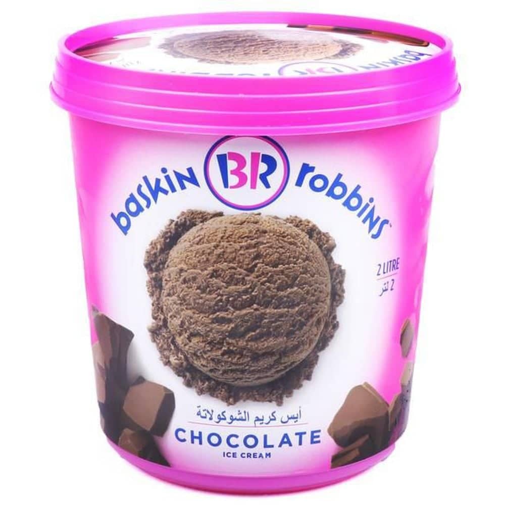 Baskin Robbins Chocolate Ice Cream 2 Litres