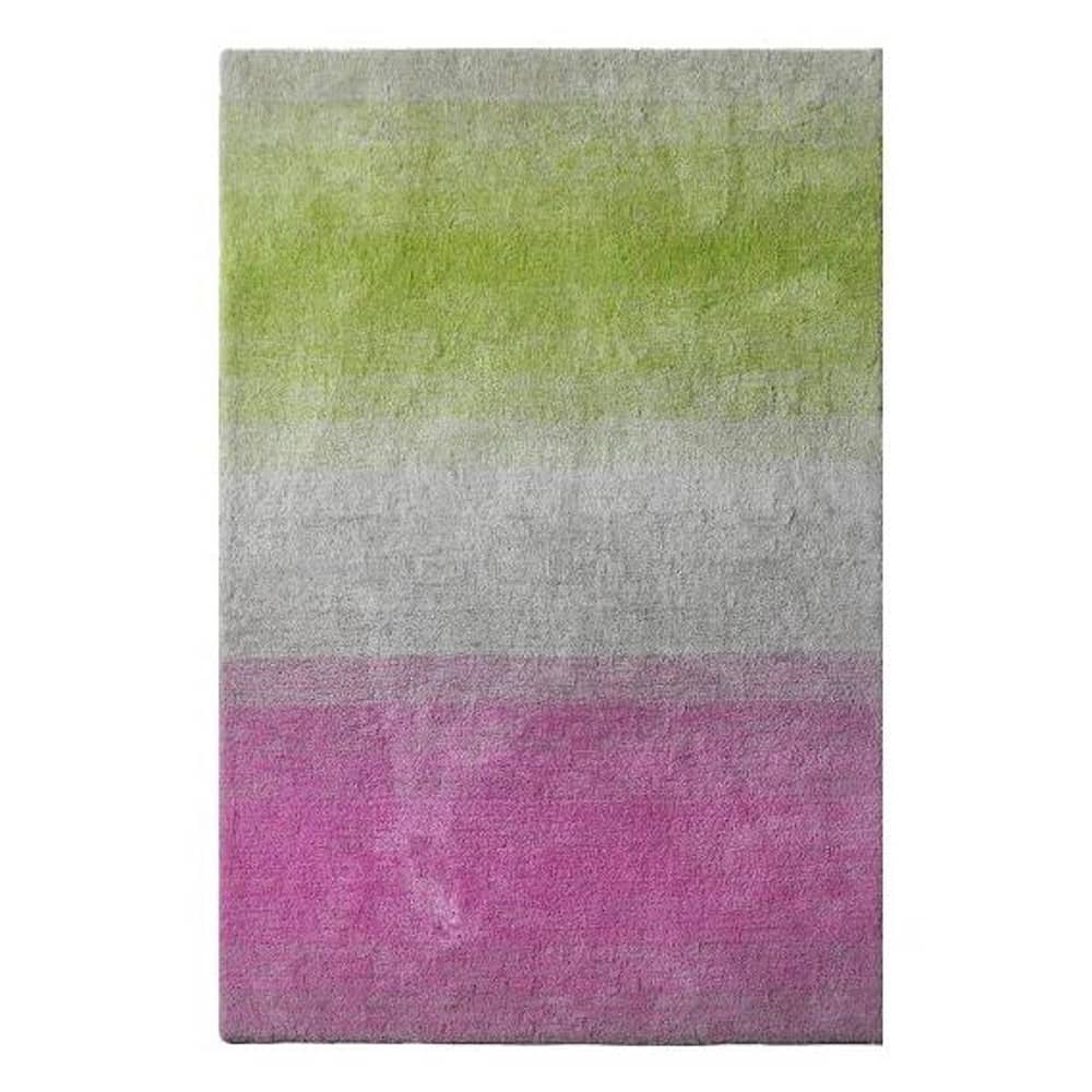 Shaggy Modern Design Carpet Grey/Blue/Yellow