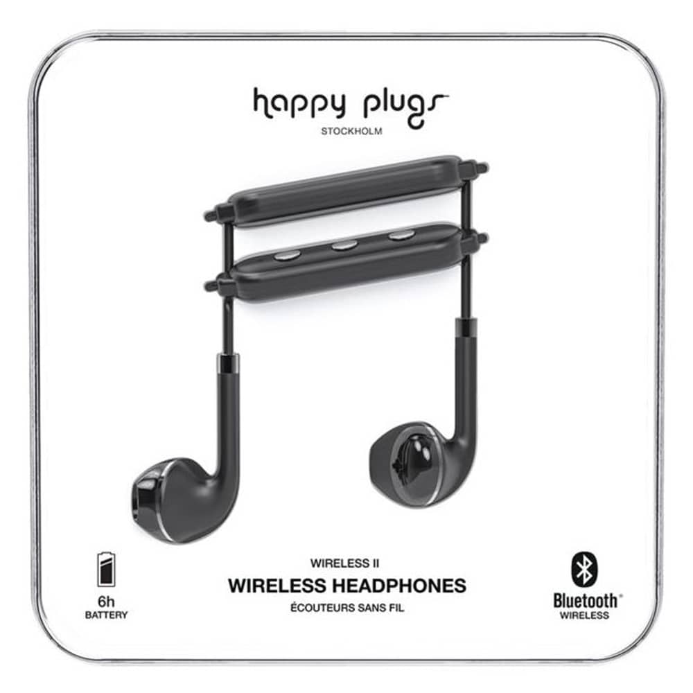 Happy Plugs Wireless II Bluetooth Headphone - Black