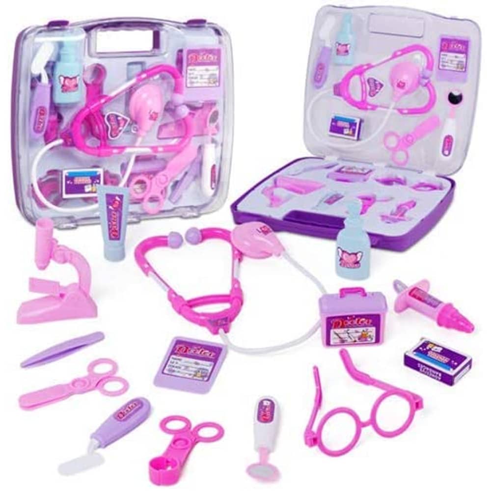 Doctor Toys Set, Simulation Medicine Box Doctor Nurse Medical Kit With Carry Case Pretend Play Set