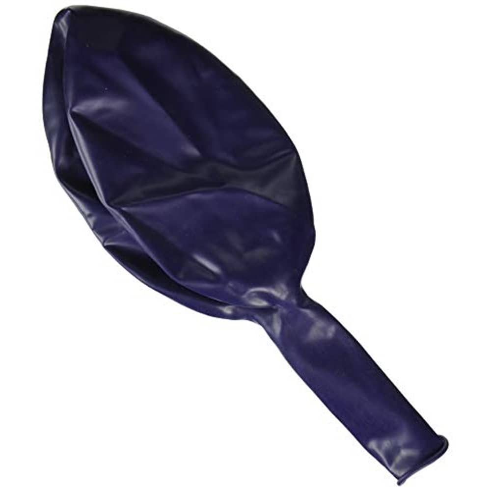 Qualatex Round Latex Giant Balloon (Pack Of 2), 3', Sapphire Blue