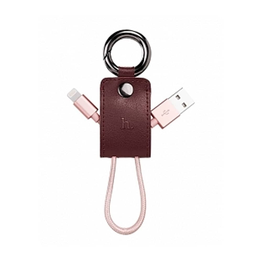Hoco UPL19 Key Chain Portable Lightning Cable 15cm Red