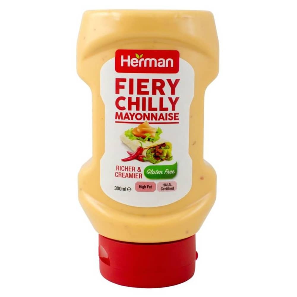 Herman Fiery Chilli Flavoured Mayonnaise 300ml-Pet