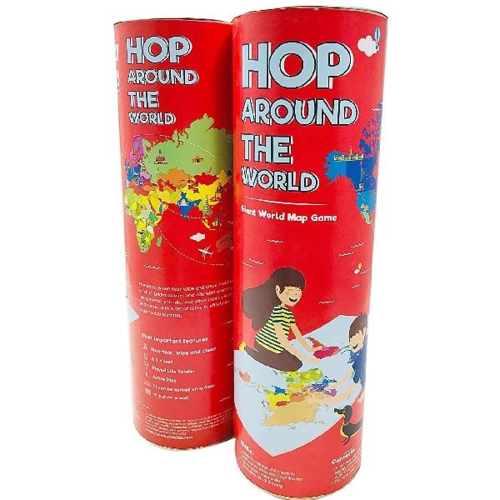 Cocomoco Kids Hop Around The World Giant World Map Game