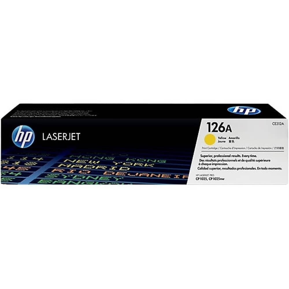 HP CE312A 126A Laserjet Toner Cartridge Yellow HP CE312A 126A Laserjet Toner Cartridge Yellow