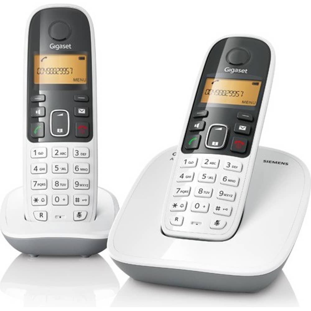 Gigaset A490 Duo Cordless Telephone White