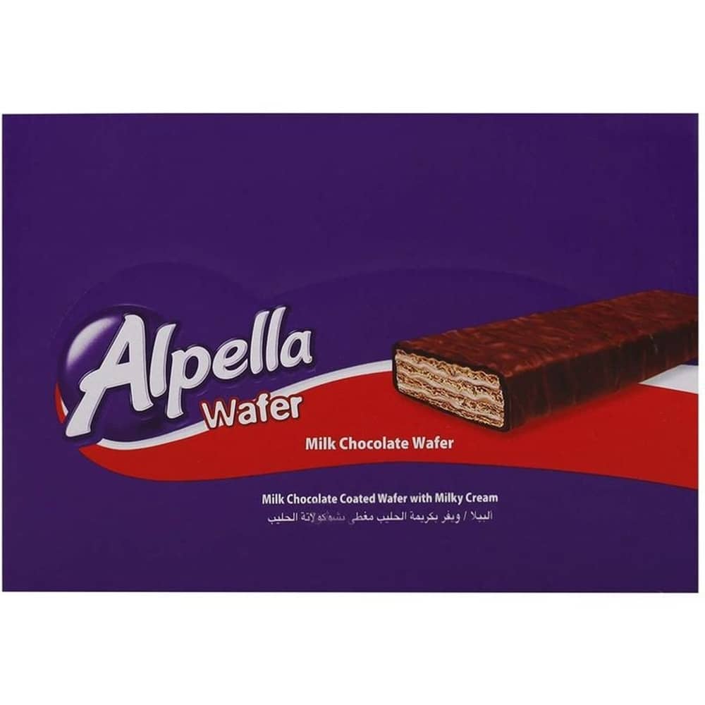 Ulker Alpella Milk Chocolate Wafer 20gm (Pack of 24pcs) Ulker Alpella Milk Chocolate Wafer 20gm (Pack of 24pcs)