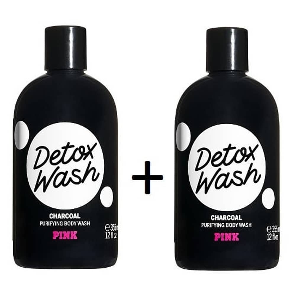 Victoria's Secret Pink Detox Wash Charcoal Purifying Body Wash 355ml Pack Of 2 Victoria's Secret Pink Detox Wash Charcoal Purifying Body Wash 355ml Pack Of 2