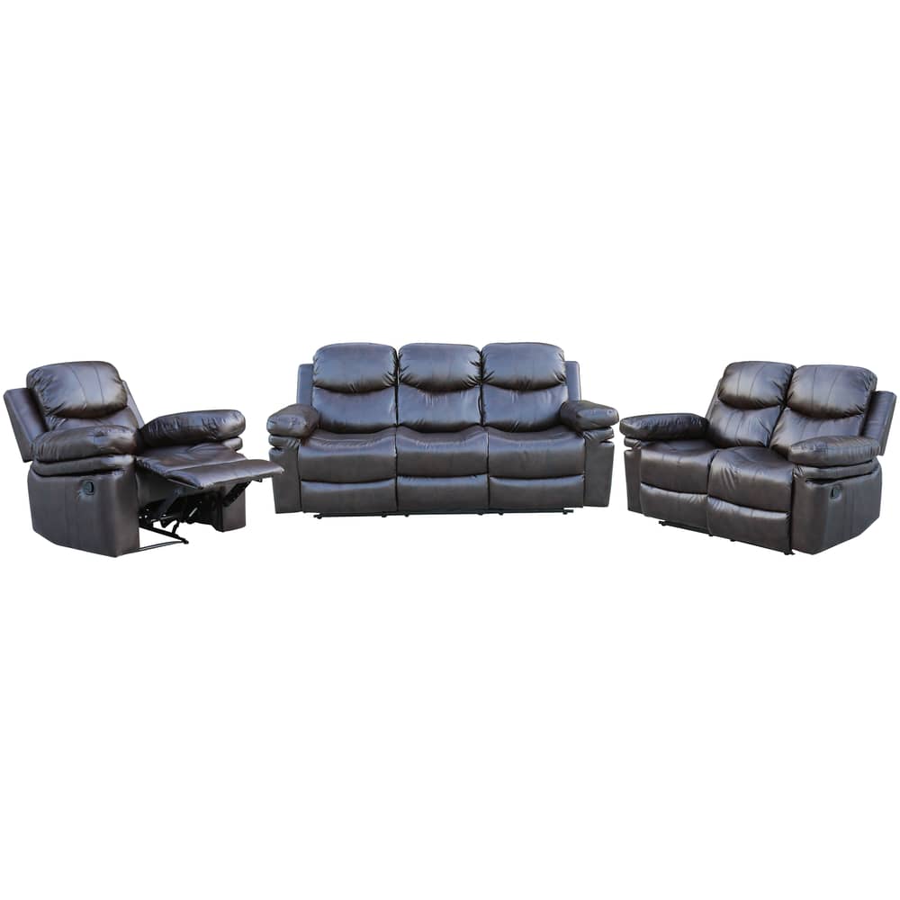 Home Style Zoe Recliner Sofa Set 3+2+1 - Burgundy Home Style Zoe Recliner Sofa Set 3+2+1 - Burgundy
