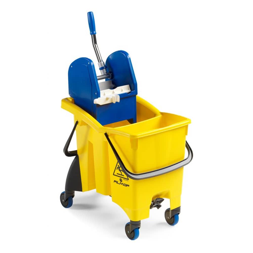 Filmop BT15Y Shockproof Trolley with Two Draining Buckets 30L