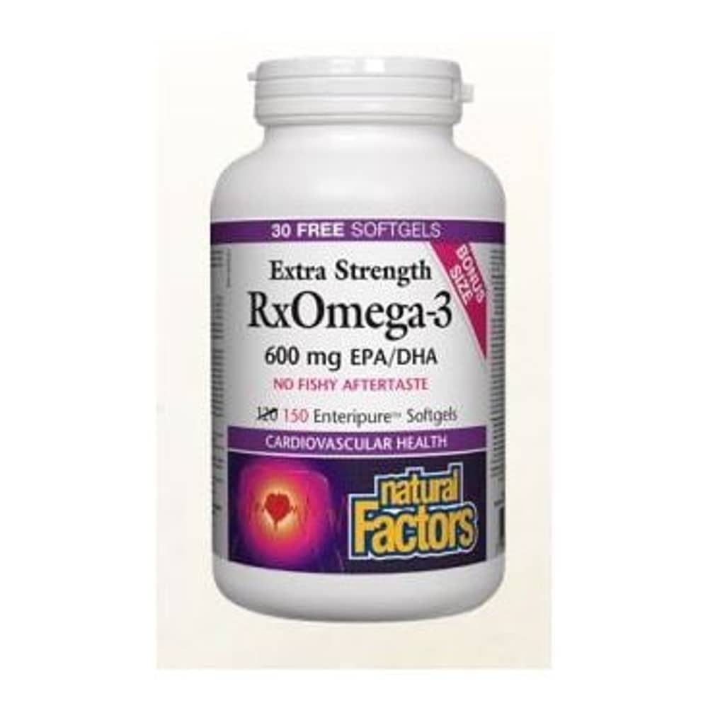 Natural Factors Rx Omega-3 600mg EPA/DHA 60 Softgels