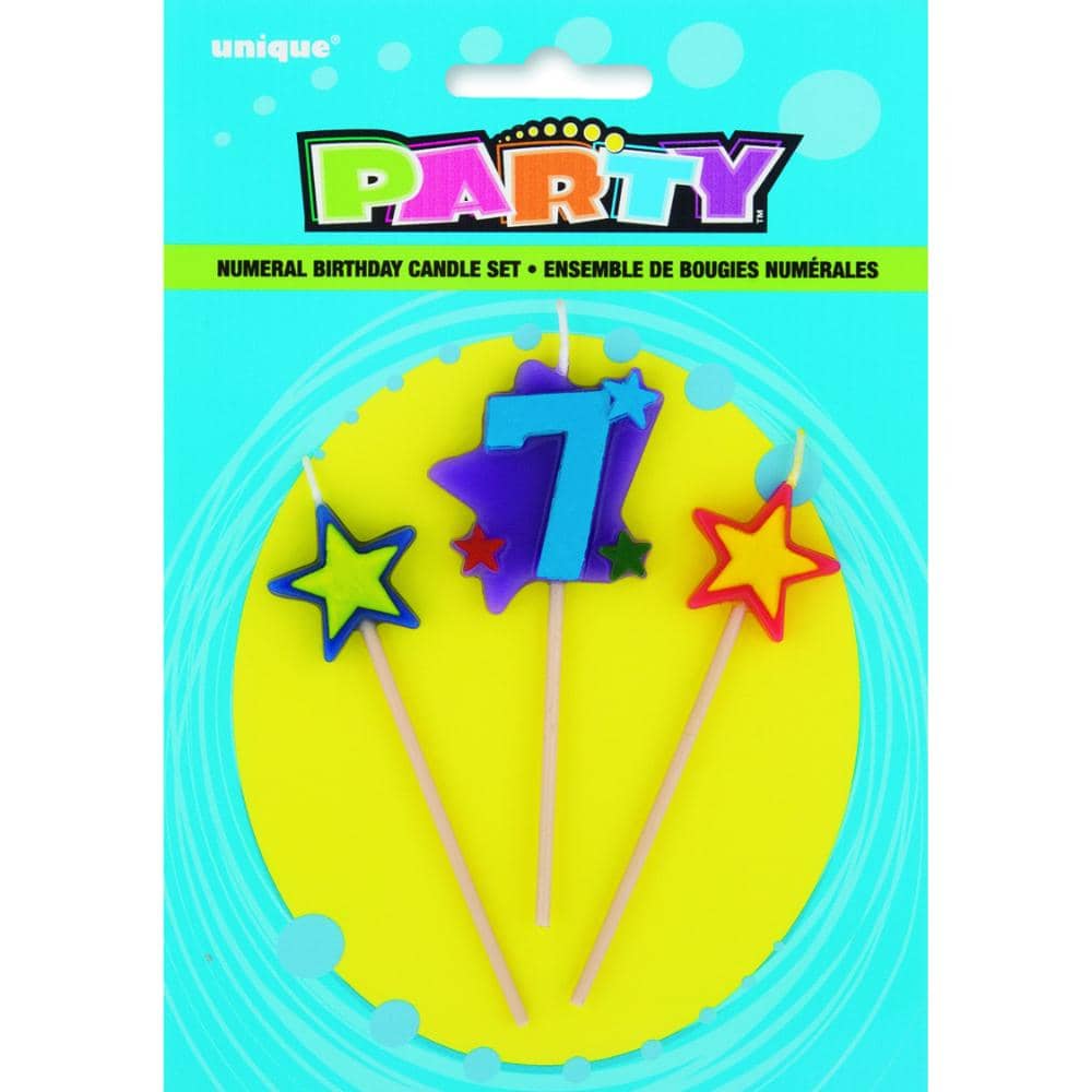 Unique- Star Birthday Candle Set-7